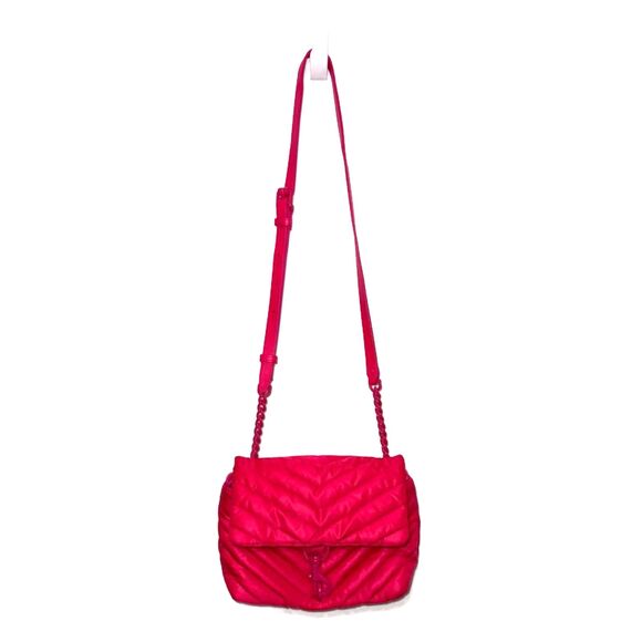 Rebecca Minkoff Quilted Nylon Crossbody Bag - Acid Pink - Picture 2 of 8